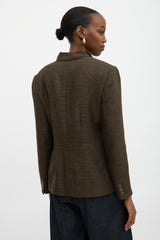 Armani Woven Shawl Collar Jacket