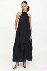 Asceno Linen Maxi Dress