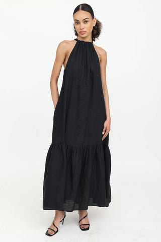 Asceno Linen Maxi Dress