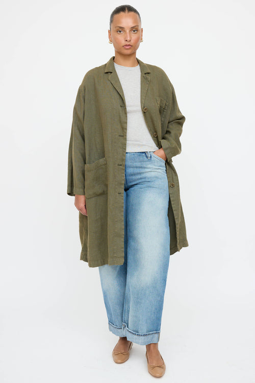 Aspesi Linen Oversized Coat