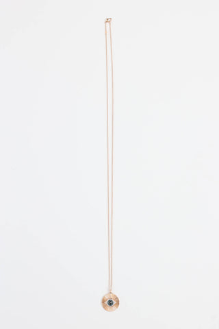 Aspery 14K Rose Gold Evil Eye Necklace