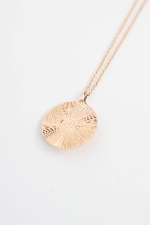 Aspery 14K Rose Gold Evil Eye Necklace