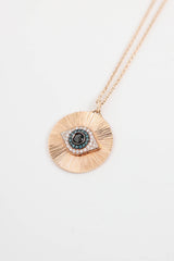 Aspery 14K Rose Gold Evil Eye Necklace
