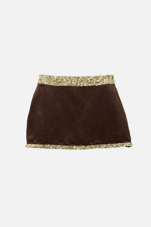 Asta Resort Linen & Silk Celine Skirt