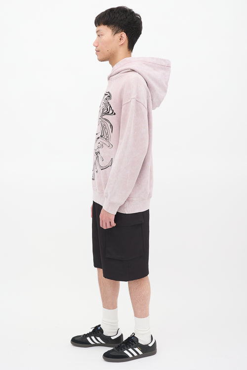 Astrid Andersen Washed Purple Logo Hoodie