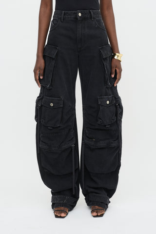 The Attico Denim Cargo Pant