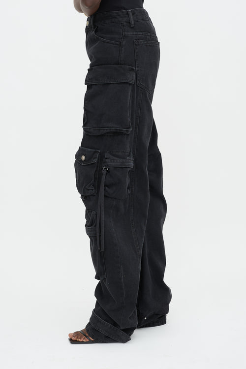 The Attico Denim Cargo Pant