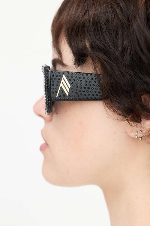 The Attico X Linda Farrow Rectangular Stella Sunglasess