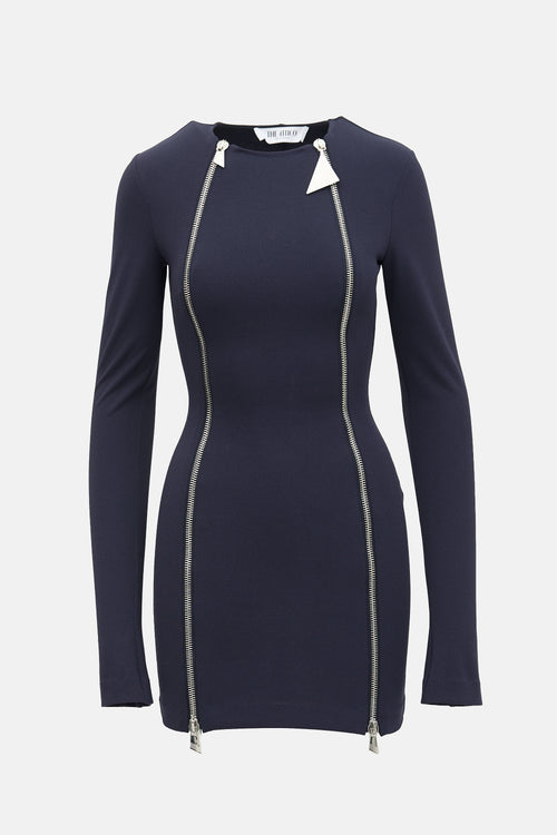 The Attico Double Zip Mini Dress