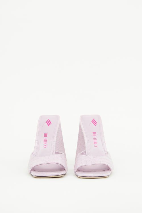 Attico Pink Devon Mule Sandal