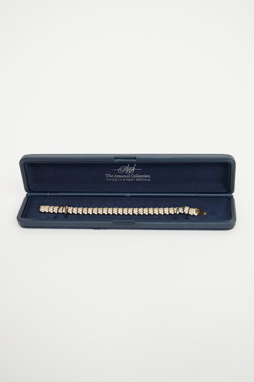 Attwood Collection Gold Tone Crystal Medium Bracelet