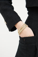 Attwood Collection Vintage Crystal Chevron Bracelet