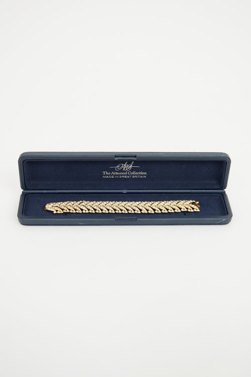 Attwood Collection Vintage Crystal Chevron Bracelet