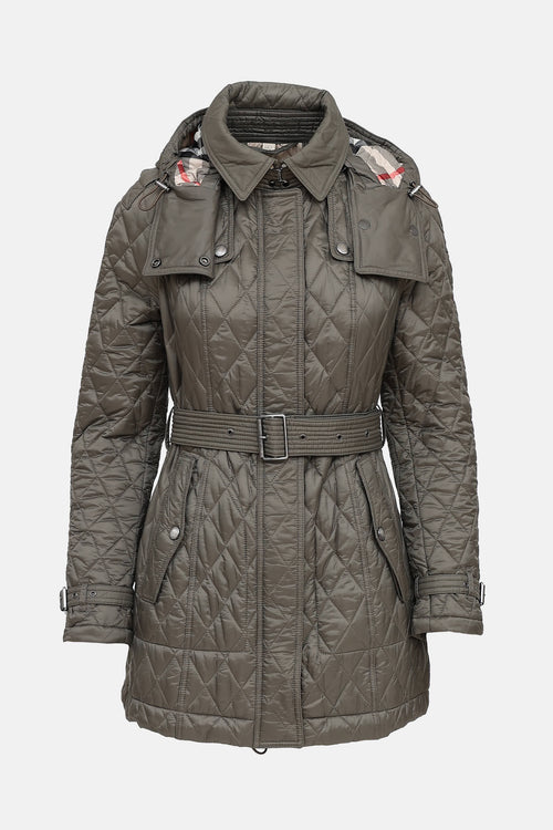 Burberry Hooded Quilted Jacket