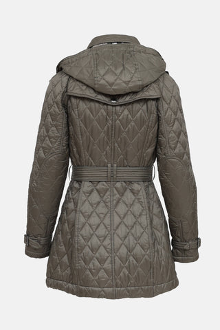 Burberry Hooded Quilted Jacket