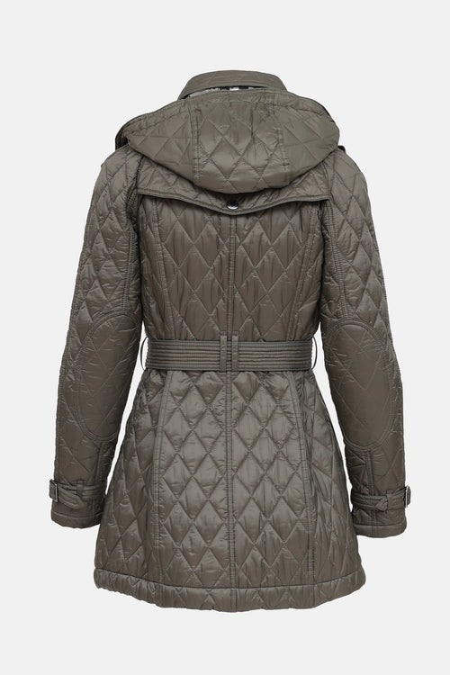 Burberry Hooded Quilted Jacket