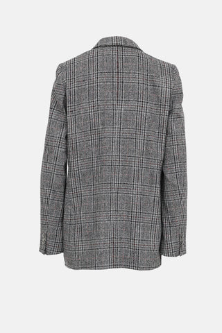 Eleventy Check Wool Blazer
