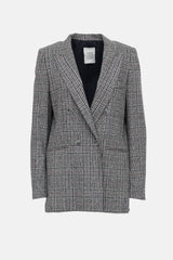 Eleventy Check Wool Blazer