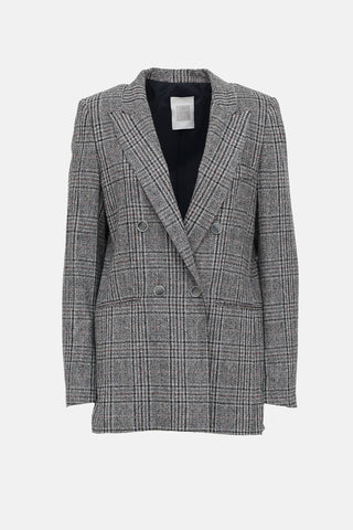 Eleventy Check Wool Blazer