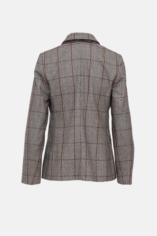 Brunello Cucinelli Check Wool Blazer