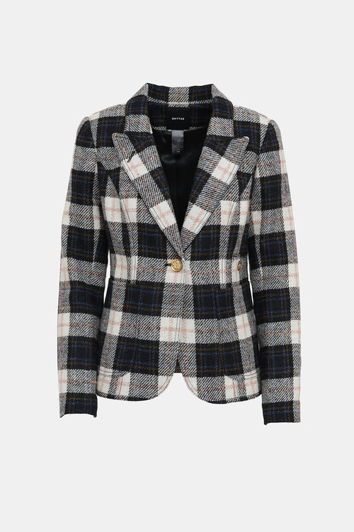 Smythe Plaid Tweed Blazer