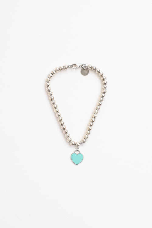 Tiffany & Co. Sterling Silver Heart Tag Bracelet