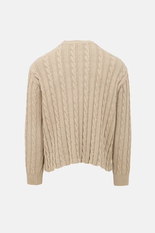 Auralee Cable Knit Sweater