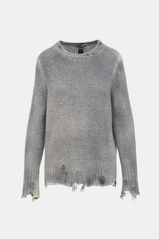 Avant Toi Cashmere Distressed Sweater
