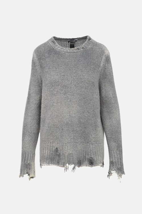 Avant Toi Cashmere Distressed Sweater