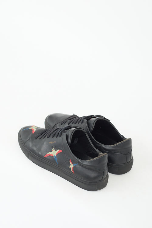 Axel Arigato Black & Multicolour Leather Embroidered Sneaker