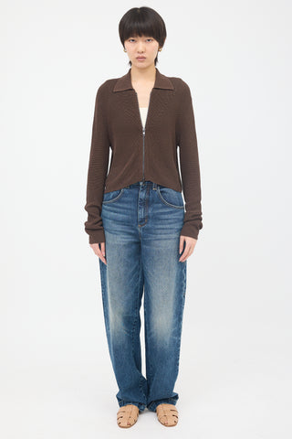 Aya Muse Rib Knit Musa Cardigan