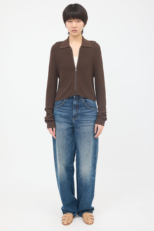 Aya Muse Rib Knit Musa Cardigan