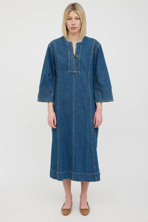 B Sides Jeans Denim Kaftan Dress