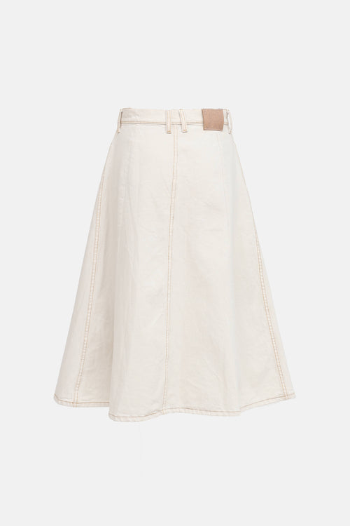 B Side Denim Simone Midi Skirt