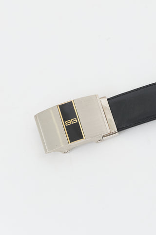 Balenciaga Leather BB Belt