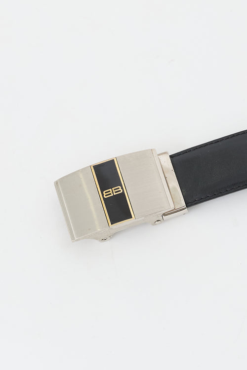 Balenciaga Leather BB Belt