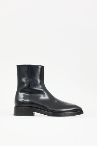 Balenciaga Leather Logo Boot