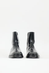 Balenciaga Leather Logo Boot