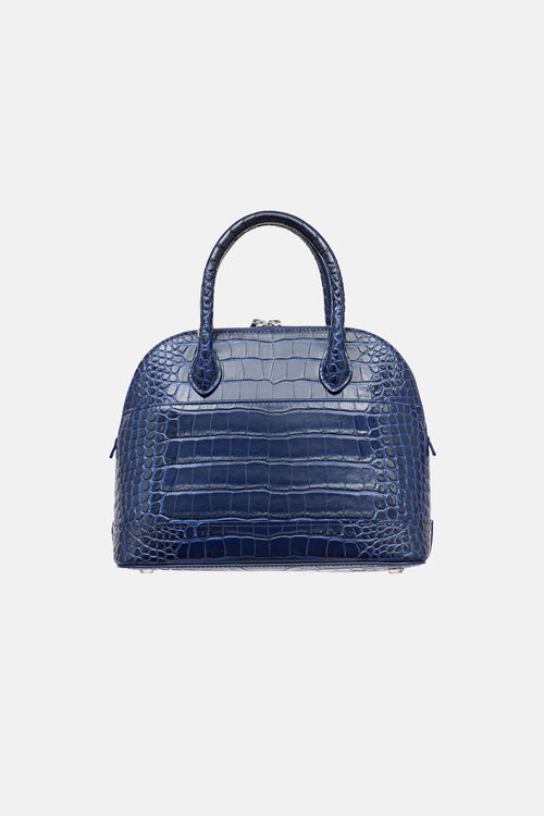 Balenciaga Embossed Leather Small Ville Bag