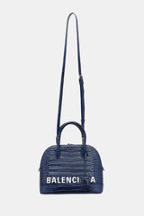 Balenciaga Embossed Leather Small Ville Bag