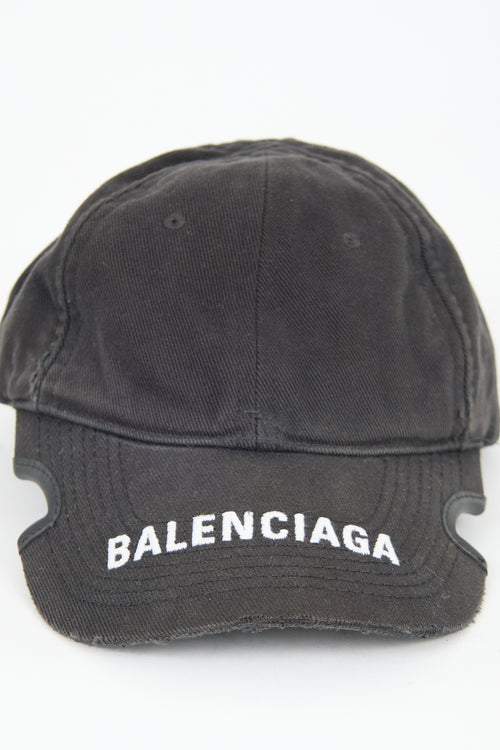 Balenciaga Logo Cutout Baseball Cap
