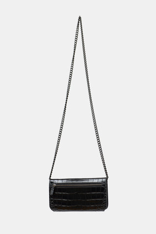 Balenciaga Embossed Leather BB Phone Holder Bag