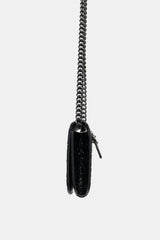 Balenciaga Embossed Leather BB Phone Holder Bag