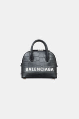 Balenciaga Embossed Leather Mini Ville Bag