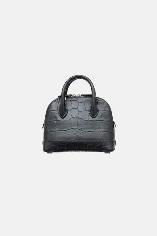 Balenciaga Embossed Leather Mini Ville Bag