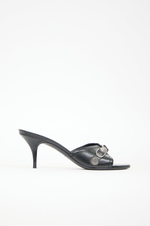 Balenciaga Leather Cagole Mule