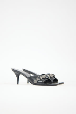 Balenciaga Leather Cagole Mule