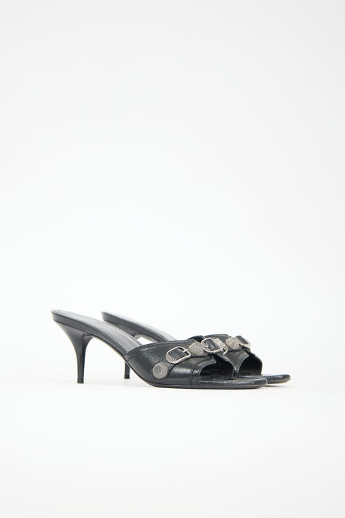 Balenciaga Leather Cagole Mule