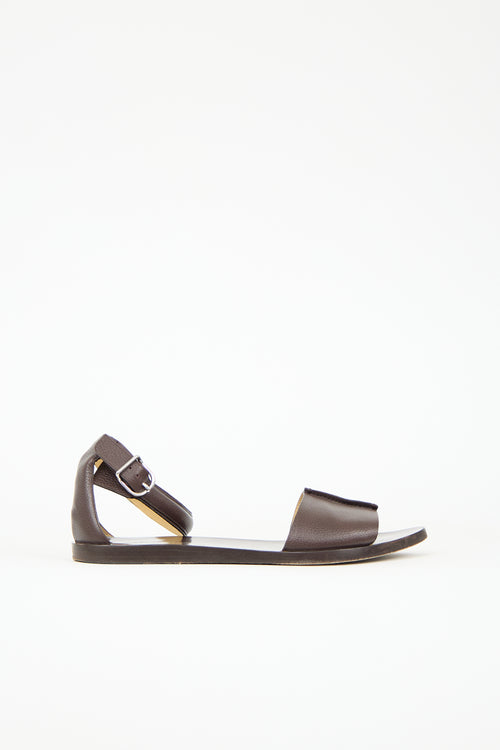 Balenciaga Leather Ankle Strap Sandal