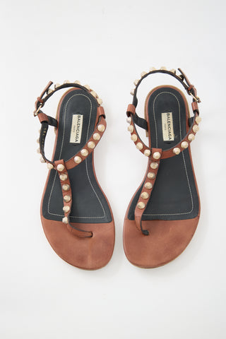 Balenciaga Leather Arena Sandal